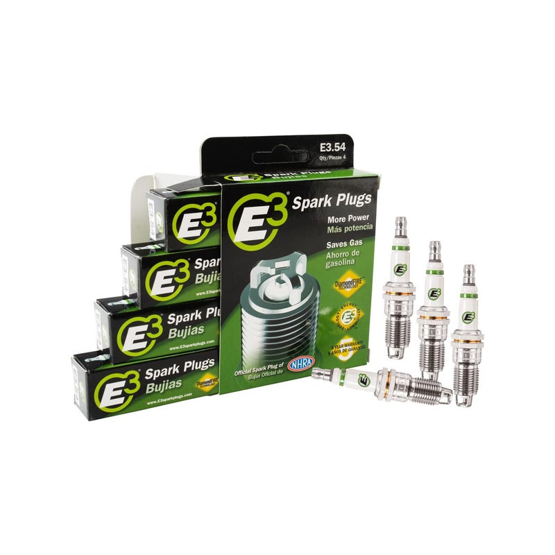 E3 Spark Plugs E3.54 Premium Automotive Spark Plug with DiamondFIRE Technology, 14mm Thread Diameter, 0.708â€ Reach, Taper Seat, Resistor, Pack of 1 - Image 5